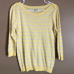 Old Navy striped yellow sweater. Size M.